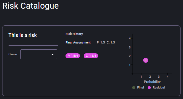 Completed risk catalog view 1